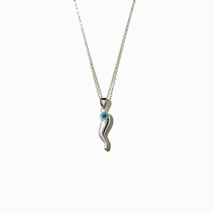 Evil Eye Cornicello Necklace