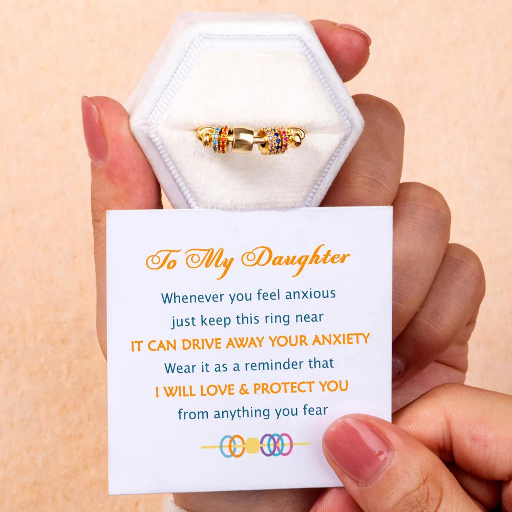 To My Daughter Spinner Ring