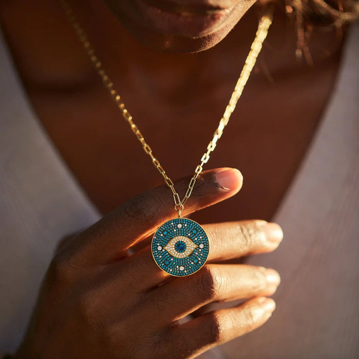 BLUE EVIL EYE NECKLACE
