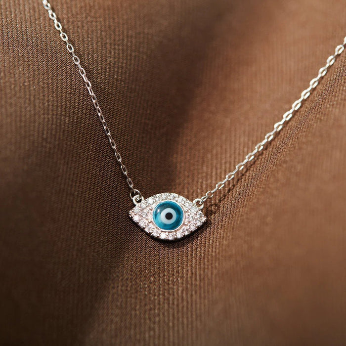 PAVÉ EVIL EYE NECKLACE