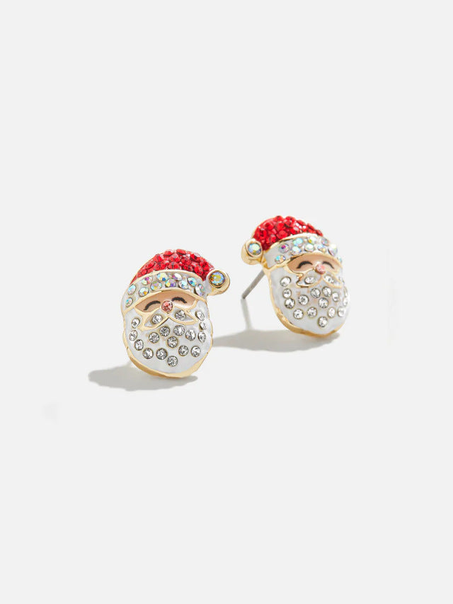 18k Gold Christmas Festive Earrings