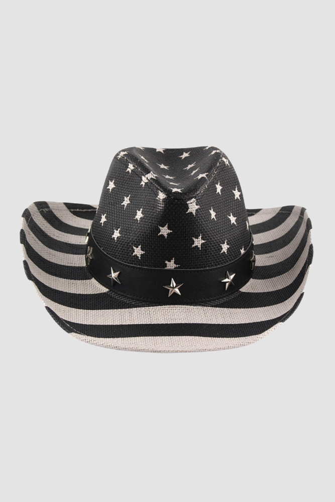 CB American Straw Hat Vintage Summer Vibes