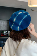 CB Tie-Dye Wool Beret for Winter