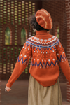 CB Ethnic Style Retro Pattern Sweater