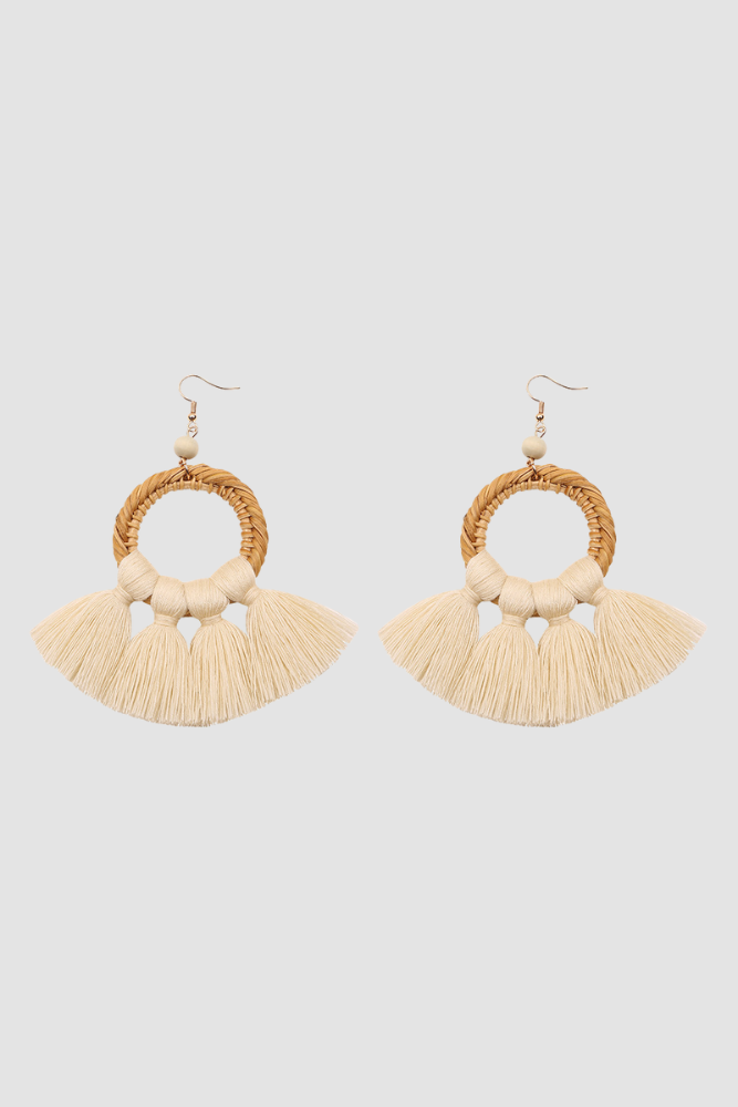 CB Handmade Rattan Earrings