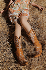 CB Embroidered Bohemian Knight Boots Girl