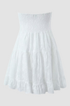 CB White Lace Tube Top Mini Dress