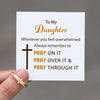 Religious Gifts-Pray On It Golden Cross Ring