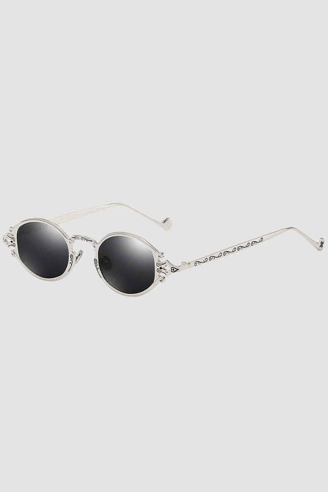 CB Vintage Oval Sunglasses Punk Edge Meets Modern Chic