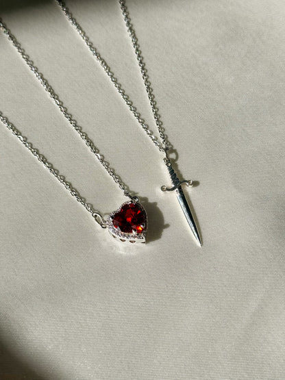 CB Heart Sword Necklace