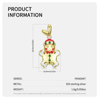 Gingerbread Man Necklace