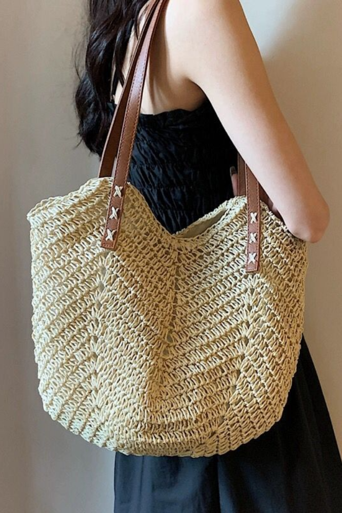 CB Beach-Ready Tote - Woven Bliss Effortless Style