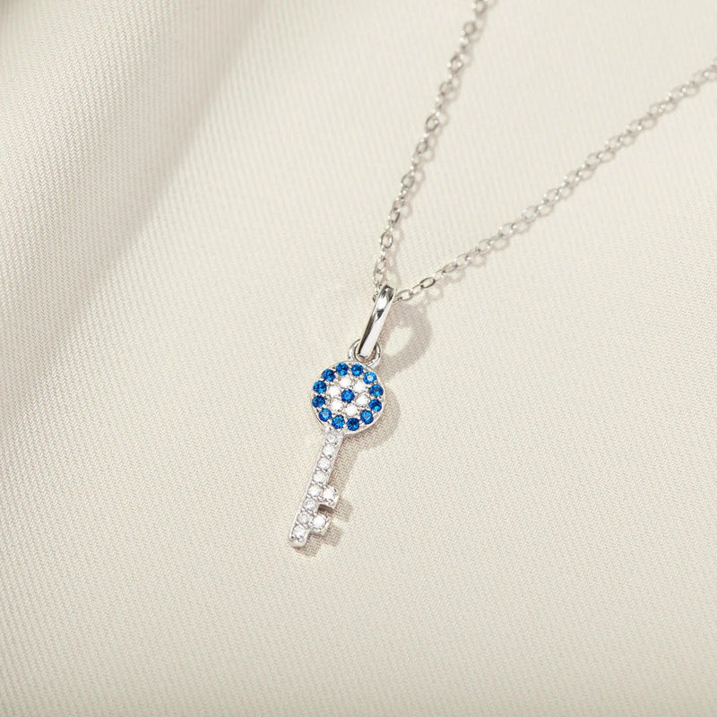 EVIL EYE KEY NECKLACE