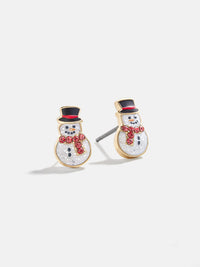 18k Gold Christmas Festive Earrings