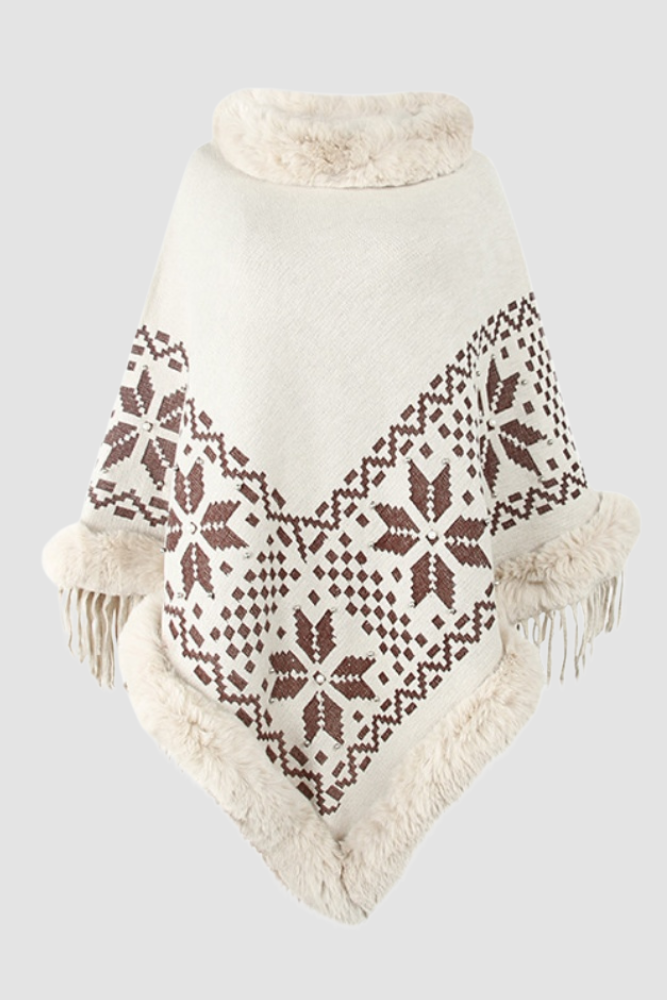 CB Ethnic Style Snowflake Shawl