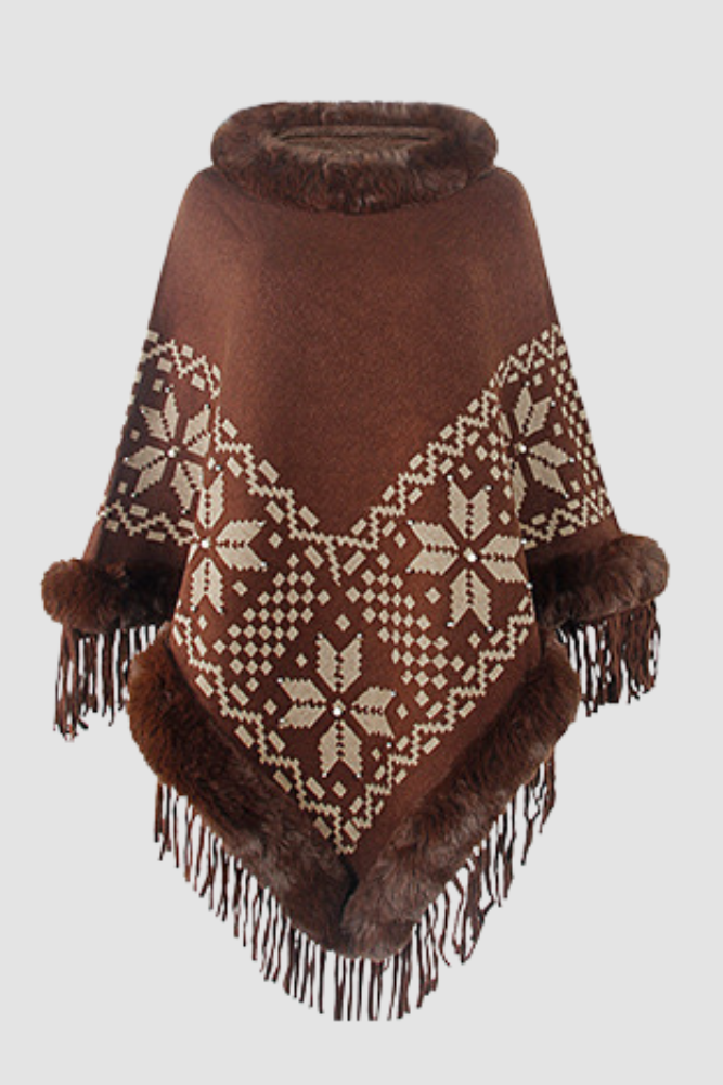 CB Ethnic Style Snowflake Shawl