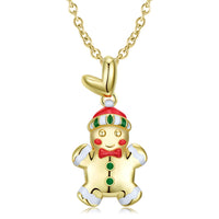 Gingerbread Man Necklace