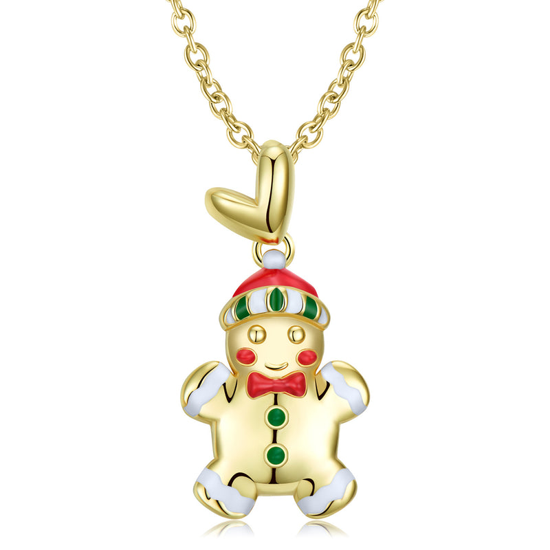 Gingerbread Man Necklace