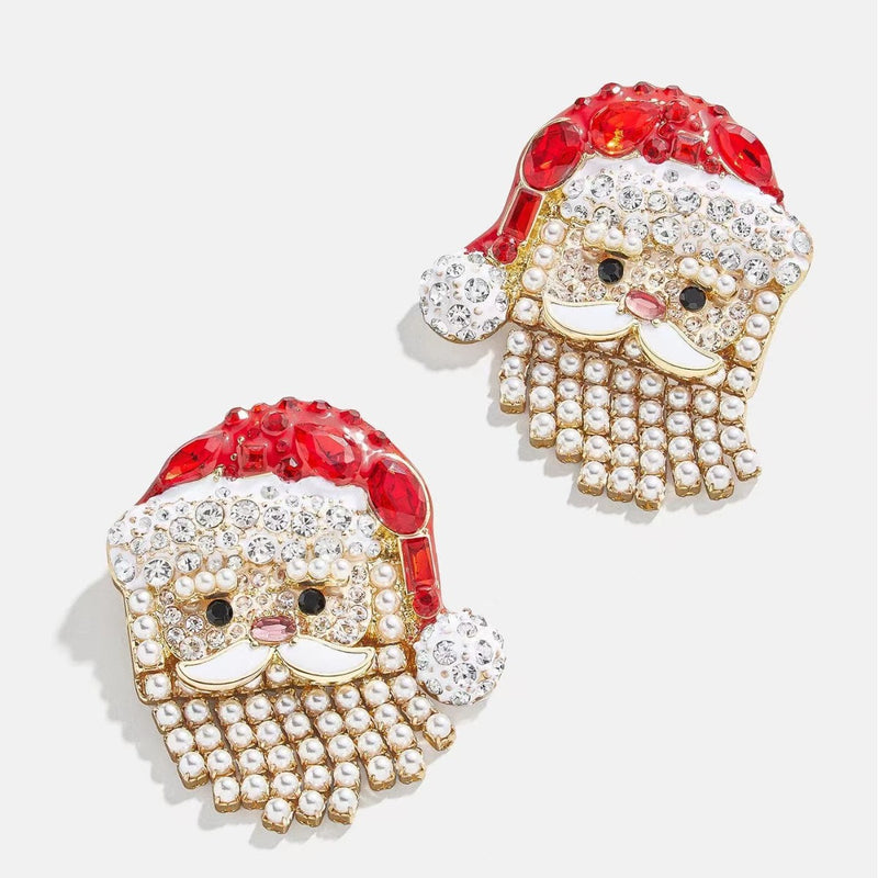 18k Gold Christmas Festive Earrings