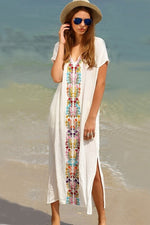 Bohemian Maxi Length Side Split Beach Dress
