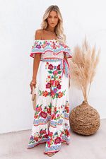 Off Shoulder Maxi Dress Off Shoulder Floral Dress