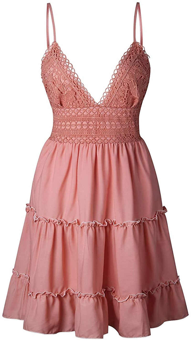 Casual Mini Lace Skater Dress for Women